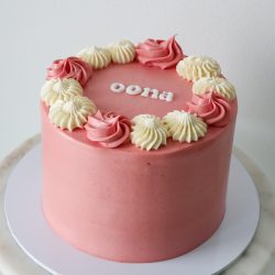 Lumoava pinkki kakku 3