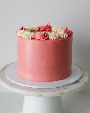 Lumoava pinkki kakku
